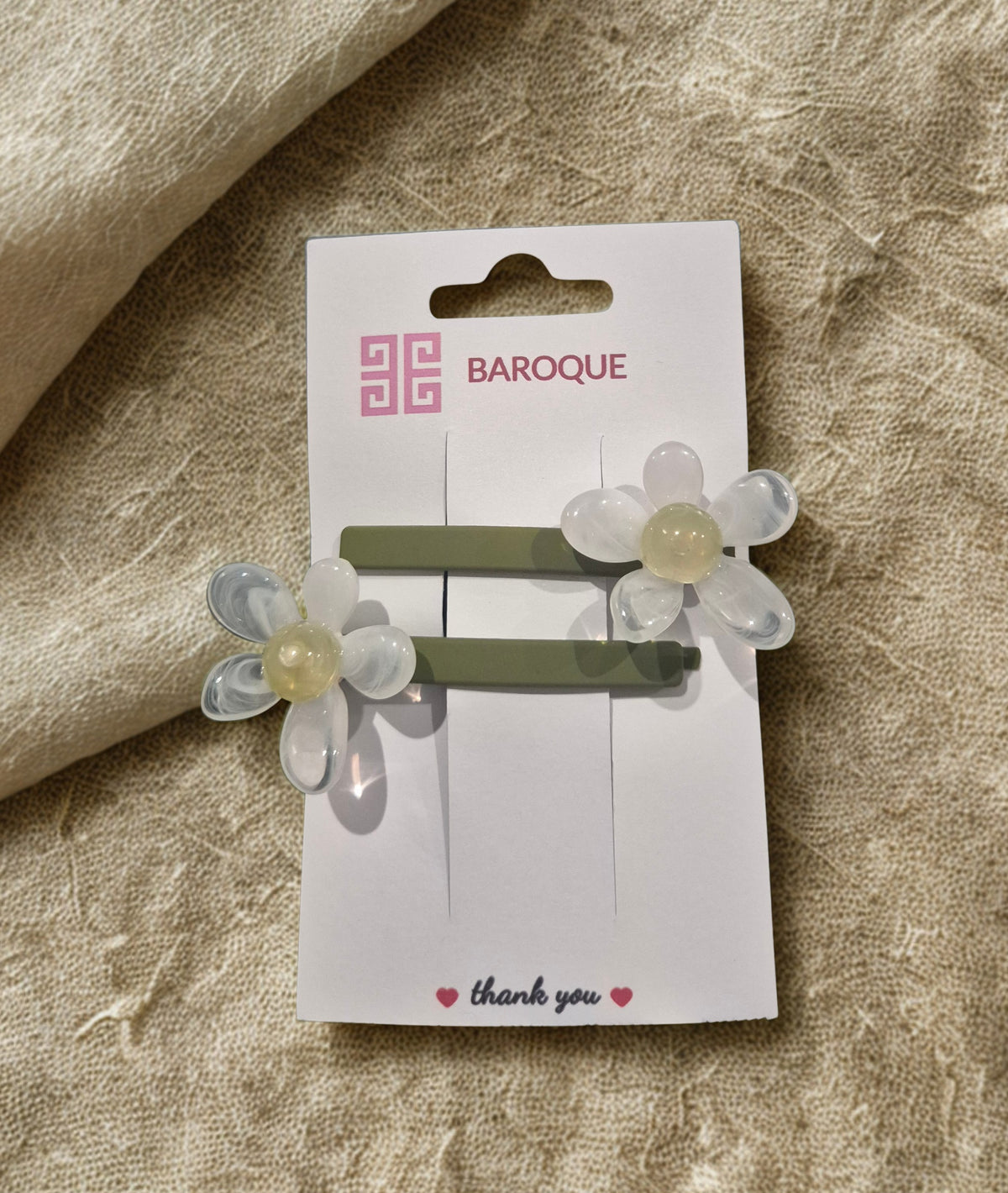 Olive Daisy Hair Clips