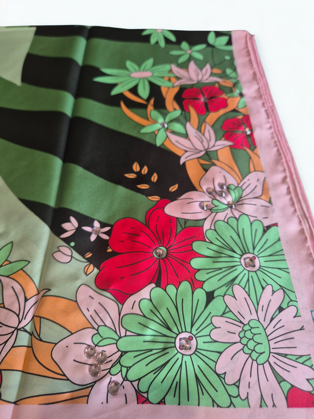 Green Glittering Garden Embellished - LAST ONE