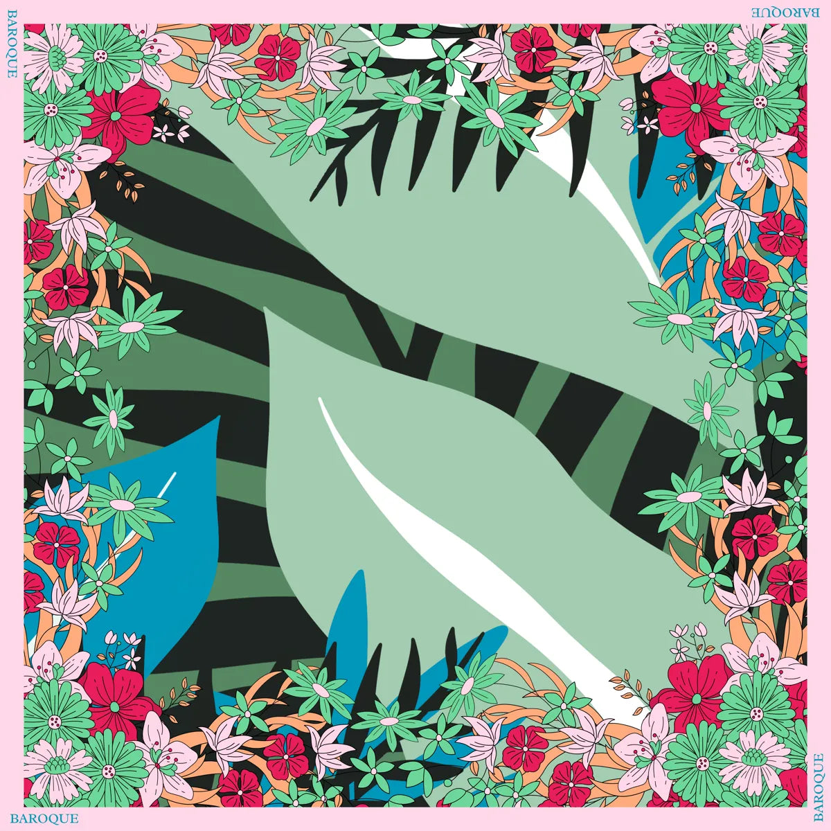 Green Glittering Garden Embellished - LAST ONE